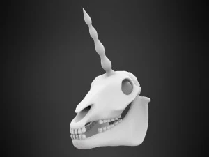 unicorn skull 3D Model