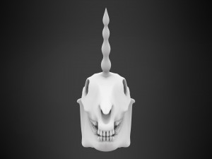 unicorn skull 3D मॉडल