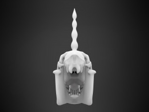 unicorn skull 3D मॉडल