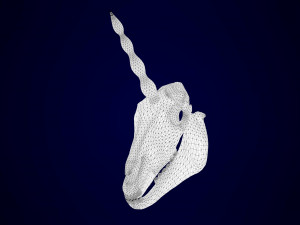 unicorn skull 3D मॉडल