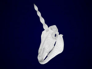 unicorn skull 3D Model