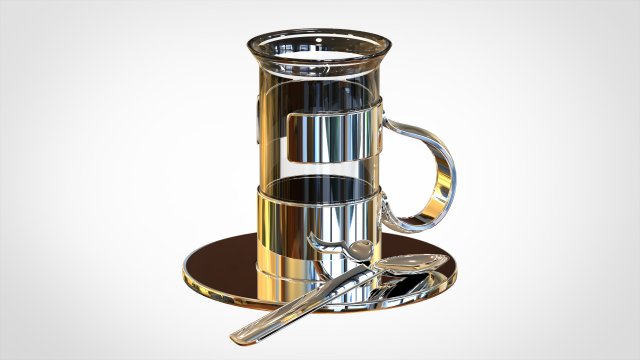 cup set Modèle 3D .c4d .max .obj .3ds .fbx .stl .blend 