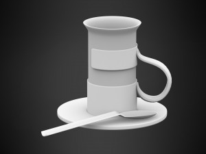 cup set Modèle 3D