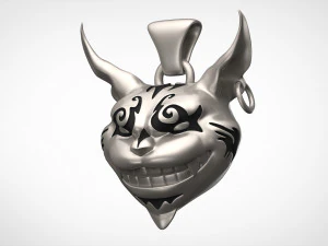 кулон с чеширским котом 3D Модель