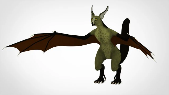 mangrove wyvern 3D Model .c4d .max .obj .3ds .fbx .stl .blend 