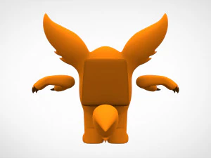 among us orange werewolf 3D Model
