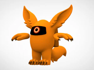 among us orange werewolf 3D Model
