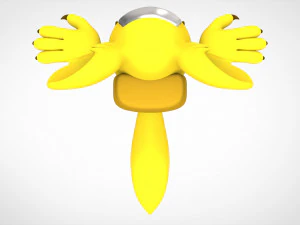 among us yellow werewolf 3D Model