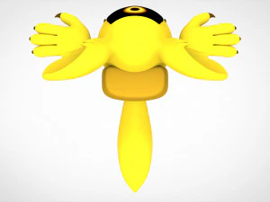 among us yellow werewolf 3D Model