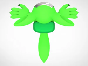 among us lime werewolf 3D Model
