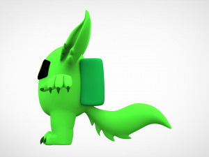 among us lime werewolf 3D Model