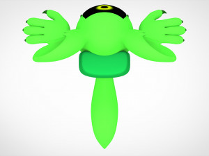 among us lime werewolf 3D Model