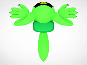 among us lime werewolf 3D Model