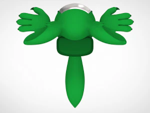 among us green werewolf 3D Model
