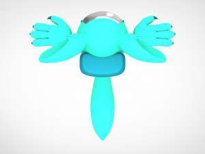 among us cyan werewolf 3D Model