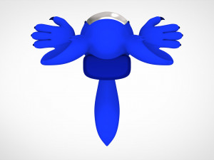 among us blue werewolf 3D Model