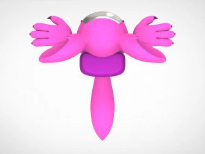 among us pink werewolf 3D Model