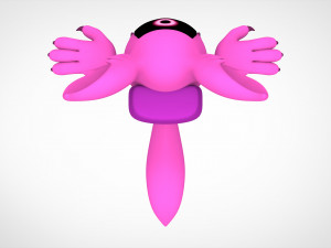 among us pink werewolf Model 3D