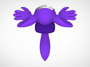 among us purple werewolf Modèle 3D