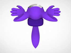 among us purple werewolf 3D Model