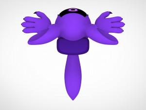 among us purple werewolf Modèle 3D