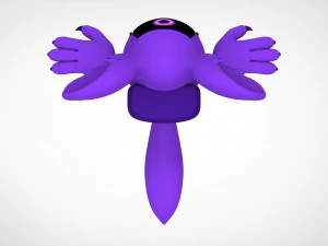 among us purple werewolf 3D Model