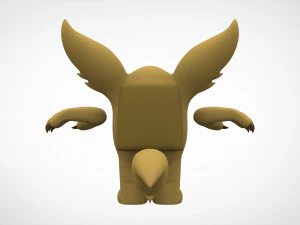 among us gold werewolf 3D Model
