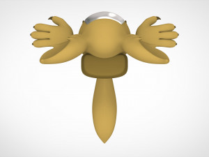 among us gold werewolf Modelo 3D