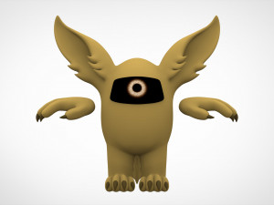 among us gold werewolf Modelo 3D