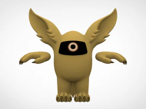 among us gold werewolf 3D Model