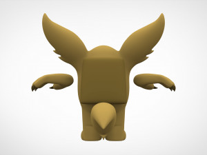 among us gold werewolf Modelo 3D
