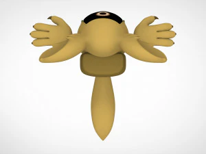 among us gold werewolf 3D Model