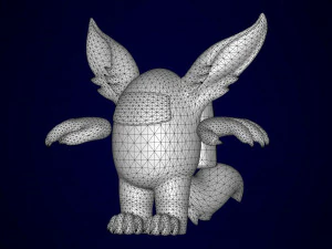 among us gold werewolf 3D Model