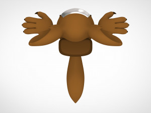among us brown werewolf 3D Model