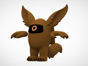 among us brown werewolf 3D Model