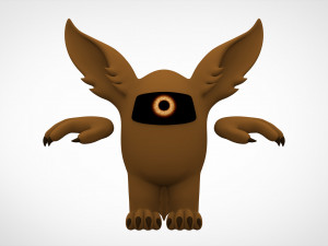 among us brown werewolf 3D Model