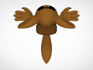 among us brown werewolf 3D Model