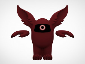 among us maroon werewolf Modelo 3D