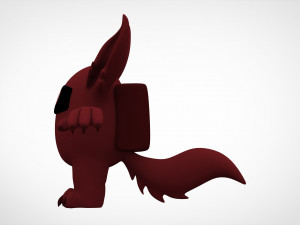 among us maroon werewolf Modelo 3D