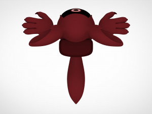 among us maroon werewolf Modelo 3D