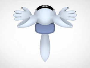 among us white werewolf 3D Model
