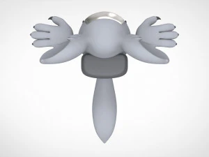 among us silver werewolf 3D Model