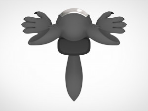 among us grey werewolf 3D Model