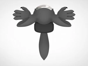 among us grey werewolf 3D Model