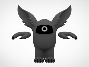 among us grey werewolf 3D Model