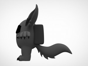 among us grey werewolf 3D Model