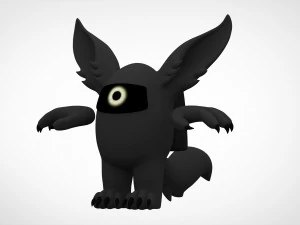 among us black werewolf 3D Model