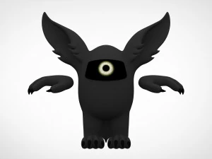 among us black werewolf 3D Model