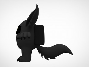 among us black werewolf 3D 모델