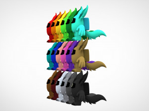 among us werewolfs pack 3D Model